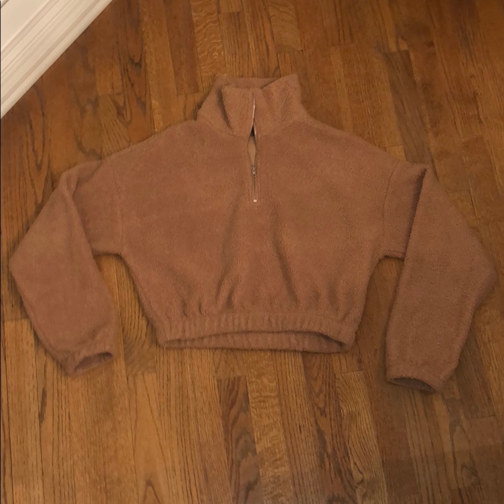 Teddy Crop Sweatshirt